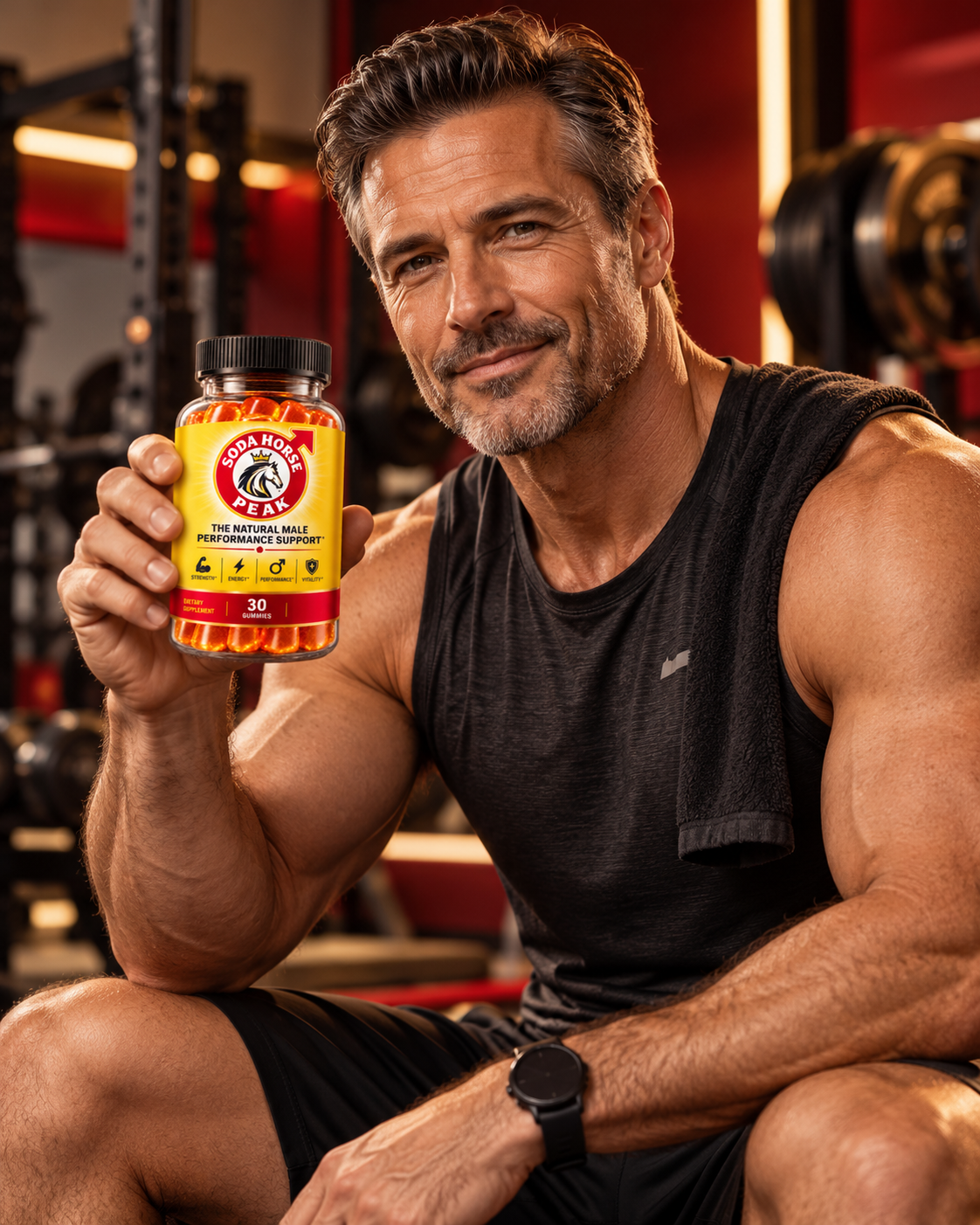 Confident mature man in a natural lifestyle portrait